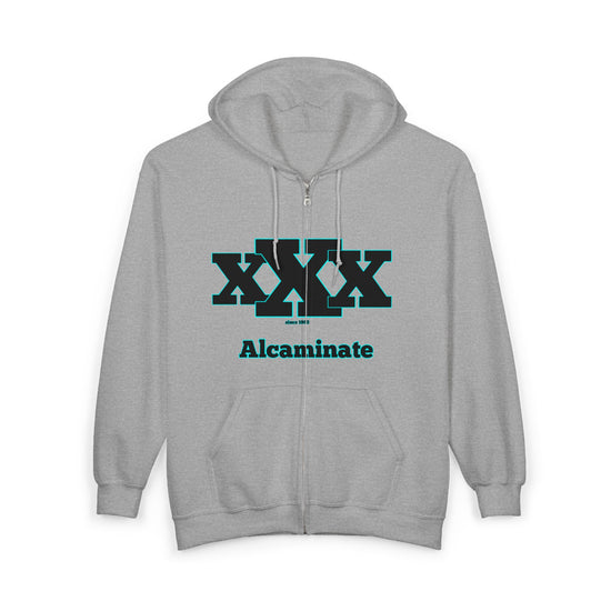 Zip Hoodie — Alcandinate Retro Tech Logo