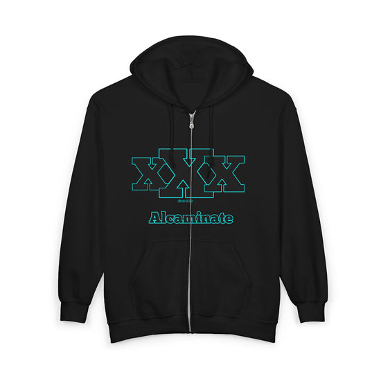 Zip Hoodie — Alcandinate Retro Tech Logo