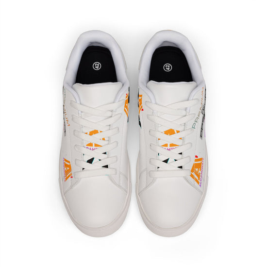 Leather Low-Top Sneakers — Premium 2026 Graphic Men’s Trainers