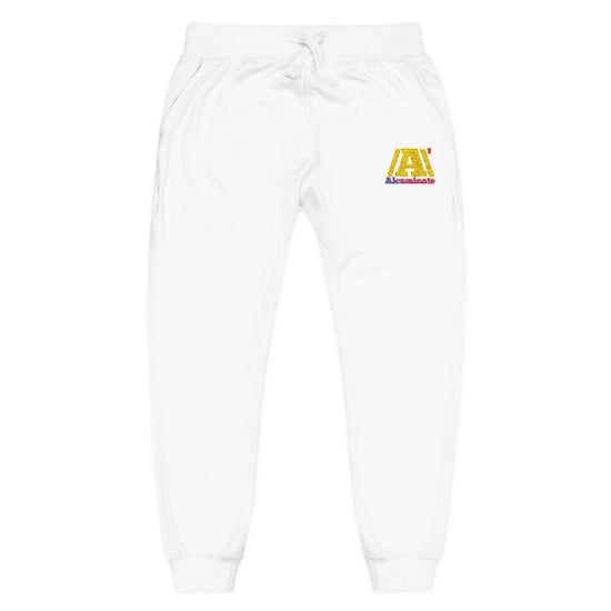 Alcaminate Unisex Fleece mens Sweatpants (Embroidery)